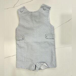 Blue and White Gingham  Toddle Jon Jon